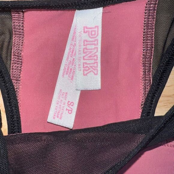 Victoria’s Secret PINK, Pink Crop Top Haut Court Sports Bra, Women’s Small - Picture 6 of 7